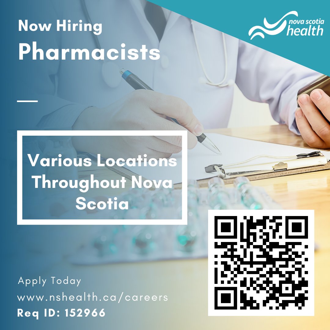 Nova Scotia Health on Twitter "Are you a Pharmacist looking to join