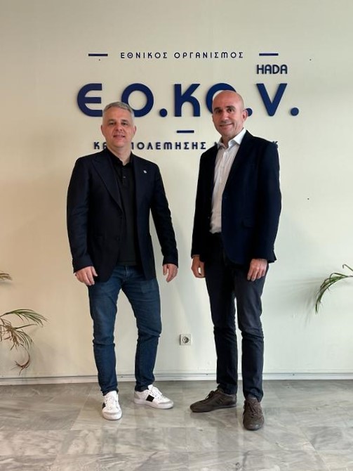 CE_AntiDoping's tweet photo. We are stronger in the fight against doping if we cooperate on an international level.
The director of CADC visited HADA (Hellenic Anti-Doping Agency) to discuss topics regarding the already concluded memorandum and to share best practices.
#CEADO
#CADC
#cleansport https://t.co/yBY5tQS8a7