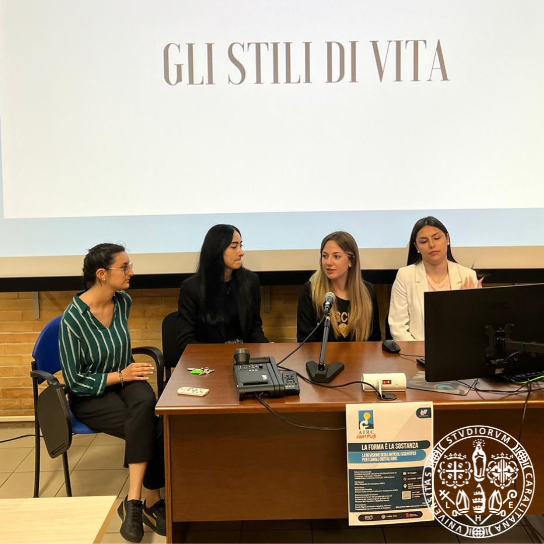 univca's tweet photo. Si è svolto, presso l'aula 6 del polo di Sa Duchessa, un incontro organizzato da UniCA con la Fondazione #AIRC nel palinsesto AIRC Campus, per parlare di #comunicazione e cancro dal titolo "La forma è sostanza. La revisione degli articoli scientifici per i canali digitali AIRC". https://t.co/DIwGc2zr9y