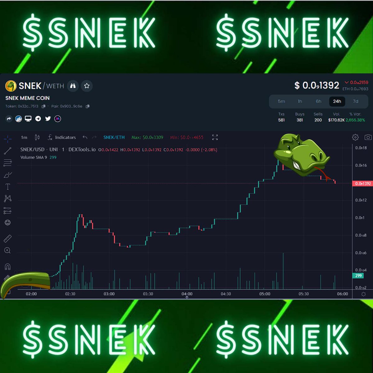 $SOLSNEK MEME COIN tweet media