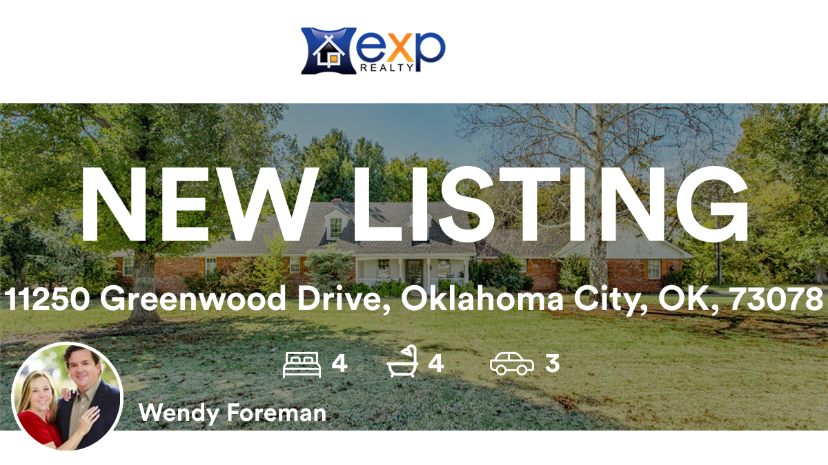 🛌 4 🛀 4 🚘 3
📍 11250 Greenwood Drive, Oklahoma City, OK, 73078

My latest listing on RateMyAgent.
 139126
rma.reviews/FzJWOFNKlUIE

...
#ratemyagent #realestate