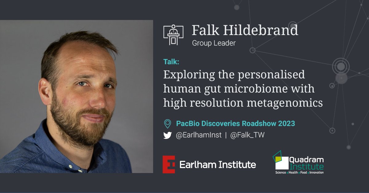 EarlhamInst's tweet photo. During this afternoon's session at @PacBio #DiscoveryRoadshow in London, join @Falk_tw, Group Leader at the Earlham Institute and @TheQuadram, discussing his research in high-resolution #metagenomics of the human #gut #microbiome. 

https://t.co/FjwaawkNrk https://t.co/lH4lLgyRwu
