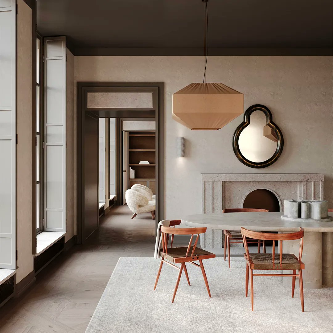 TercotHomes's tweet photo. Experience the perfect blend of simplicity and timeless style with mid-century modern design!
The neutral palette of this mid-cenruy interior with Spanish revival design has subtle uses of colour that constrasts against wood tones and texture. #TercotCommunities #TercotStyle https://t.co/gZ6ZhZbi4w