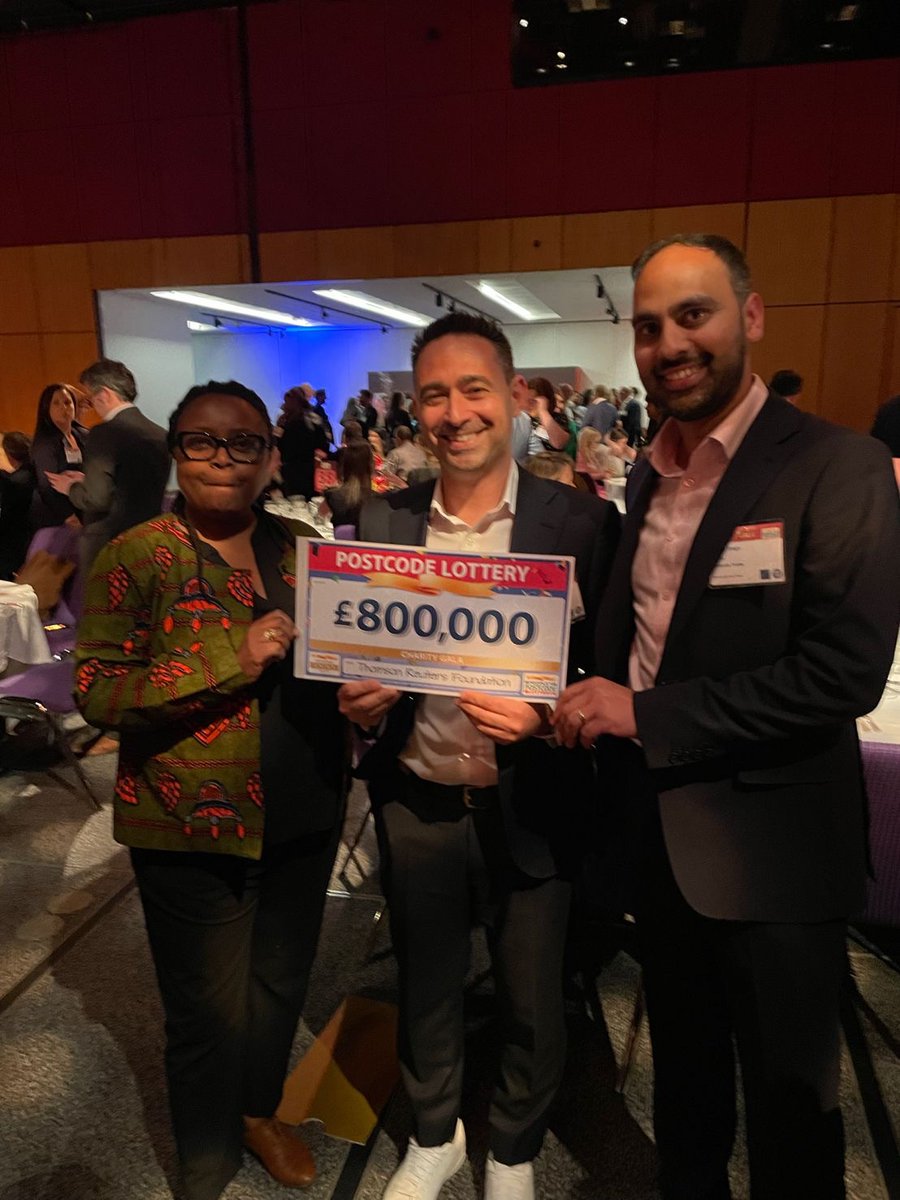 TRF's tweet photo. ✏️ Thanks to @PostcodeLottery and their #PostcodeLotteryPeople, we've been able to expand our award-winning coverage at @ContextNewsroom year-on-year.
This week, we're at the #PostcodeLotteryGala to celebrate the invaluable support they give to charities across the U.K. https://t.co/Qlx1A8EwvO