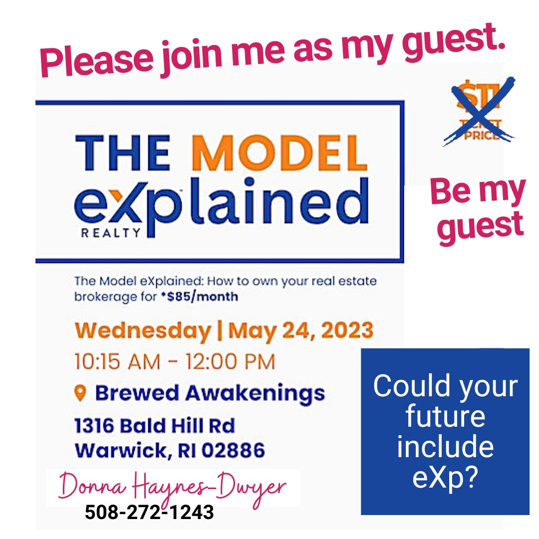 DHDrealtor's tweet photo. Be my guest!
Did you know eXp Realty agents enjoy leading technology platforms, fewer fees &amp; the opportunity to get high-quality, #affordablehealthcare❓
#eXpmodel #realestateagent #eXprealty #DonnaHaynesDwyer #DHDrealtor #eXpproud #eXprealtor #eXpopportunities #DHDhomes https://t.co/1cpKSFZY24