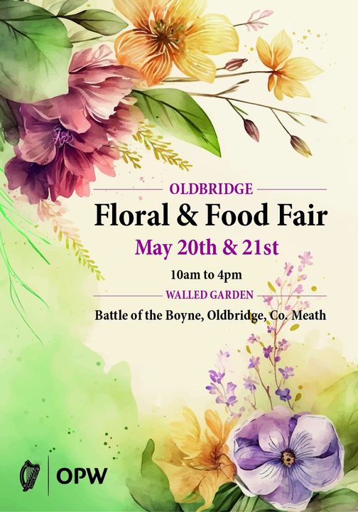 The Oldbridge House Floral and Food Fair will take place in the beautiful Walled Garden on Saturday 20th and Sunday 21st May from 10am to 4pm.

Following on from the success last year, the event will now be held over two days!

Find out more here: discoverboynevalley.ie/whats-on/oldbr…