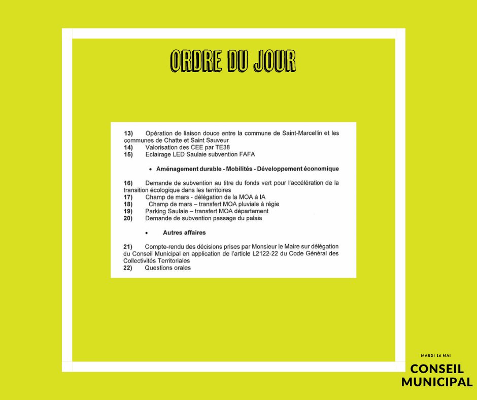 StMarcellinDem1's tweet photo. Rendez-vous dès ce soir 19H pour suivre en direct les débats du conseil municipal de #saintmarcellin.
@NoelleThaon @IsabelleGauvin_ et Jean-Luc Piquer seront présents pour vous représenter 😉 https://t.co/n2sgXdgOZe