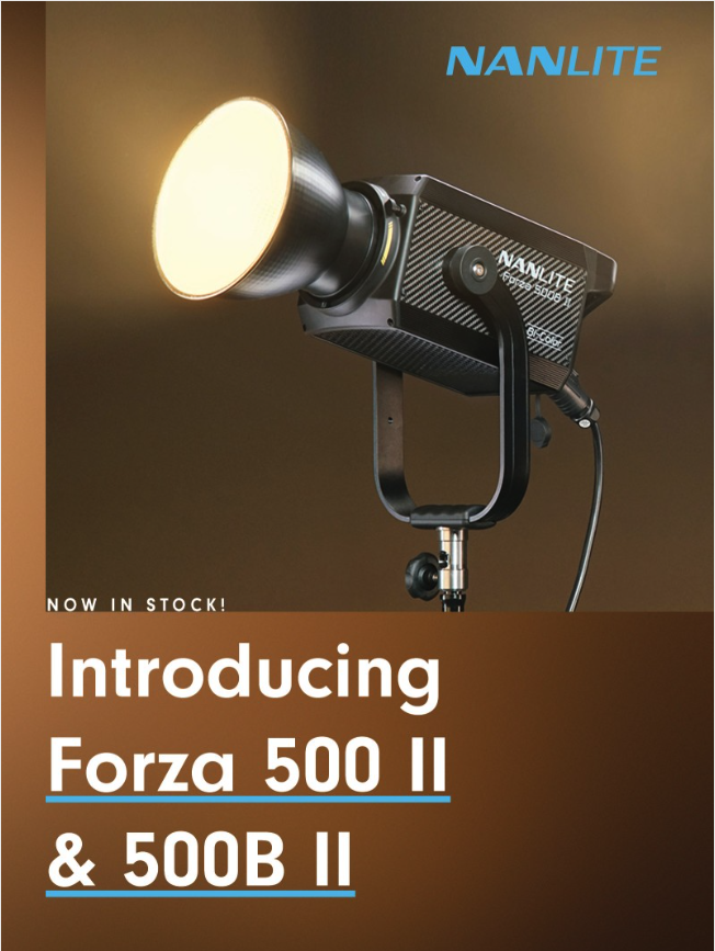 Now in stock: Nanlite Forza 500 II &amp; 500B II Spotlights! nanliteus.com/shop-collectio…