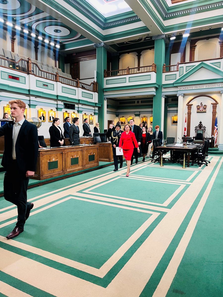 The <a href="/NL_HOA/">NL Legislature</a> is pleased to welcome delegates of @nl_youthparl this week for their 2023 Session! Her Honour the Lieutenant Governor <a href="/judy_foote/">Judy M. Foote</a> attended the opening session today.

Tune in to watch deliberations this morning until noon: buff.ly/2SQD2Mw 
#NLLeg #nlpoli