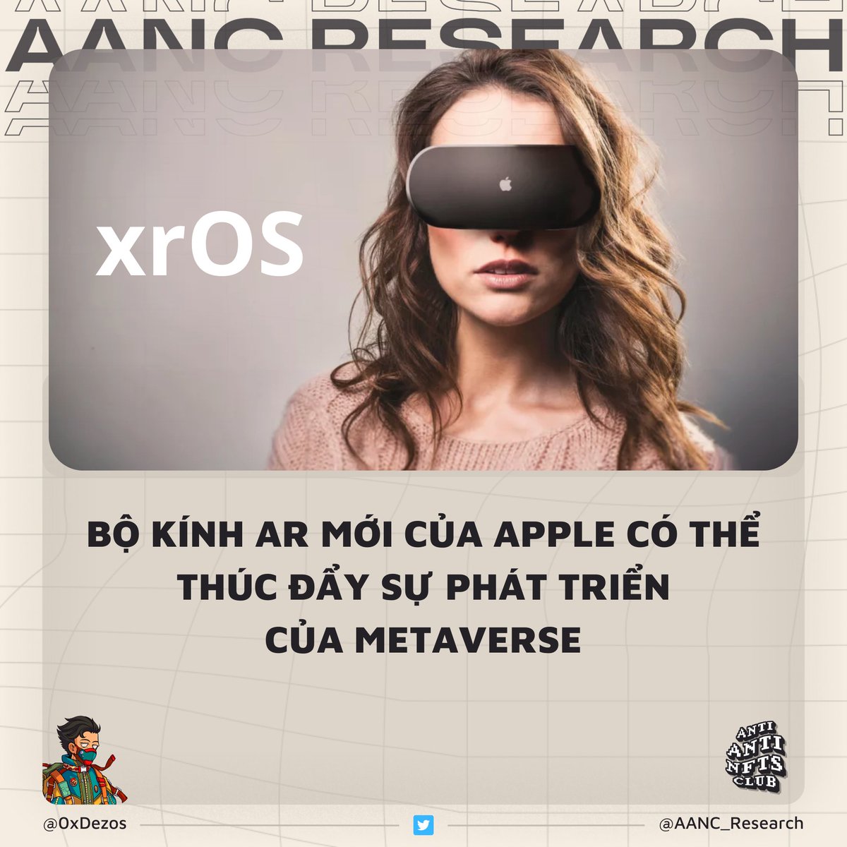 0xDezos's tweet photo. Apple đã đăng ký nhãn hiệu xrOS tại New Zealand vào tuần trước.

xrOS có thể là tên chính thức của hệ điều hành cho kính AR/VR sắp ra mắt của Apple.

Vậy điều này có tác động như thế nào đến Web3?

🧵👇 https://t.co/V29aVVtwUB