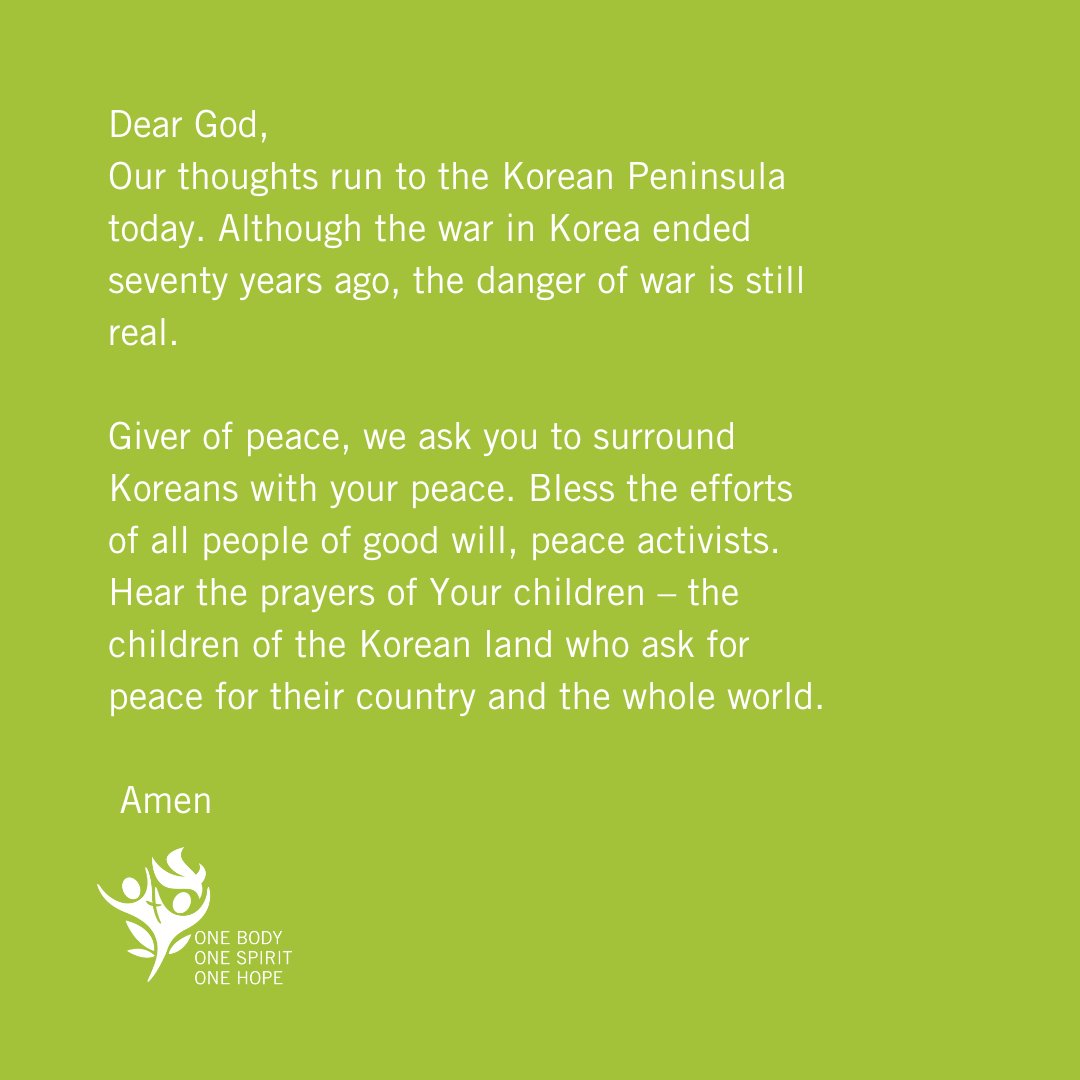 We join <a href="/luteranie/">Luteranie</a> (ECACP) this week and pray for the Korean Peninsula. ECACP is hosting the 2023 LWF General Assembly in Kraków, Poland and prays for a LWF member churches each week. #LWFAssembly #Korea #prayingtogether #peace
