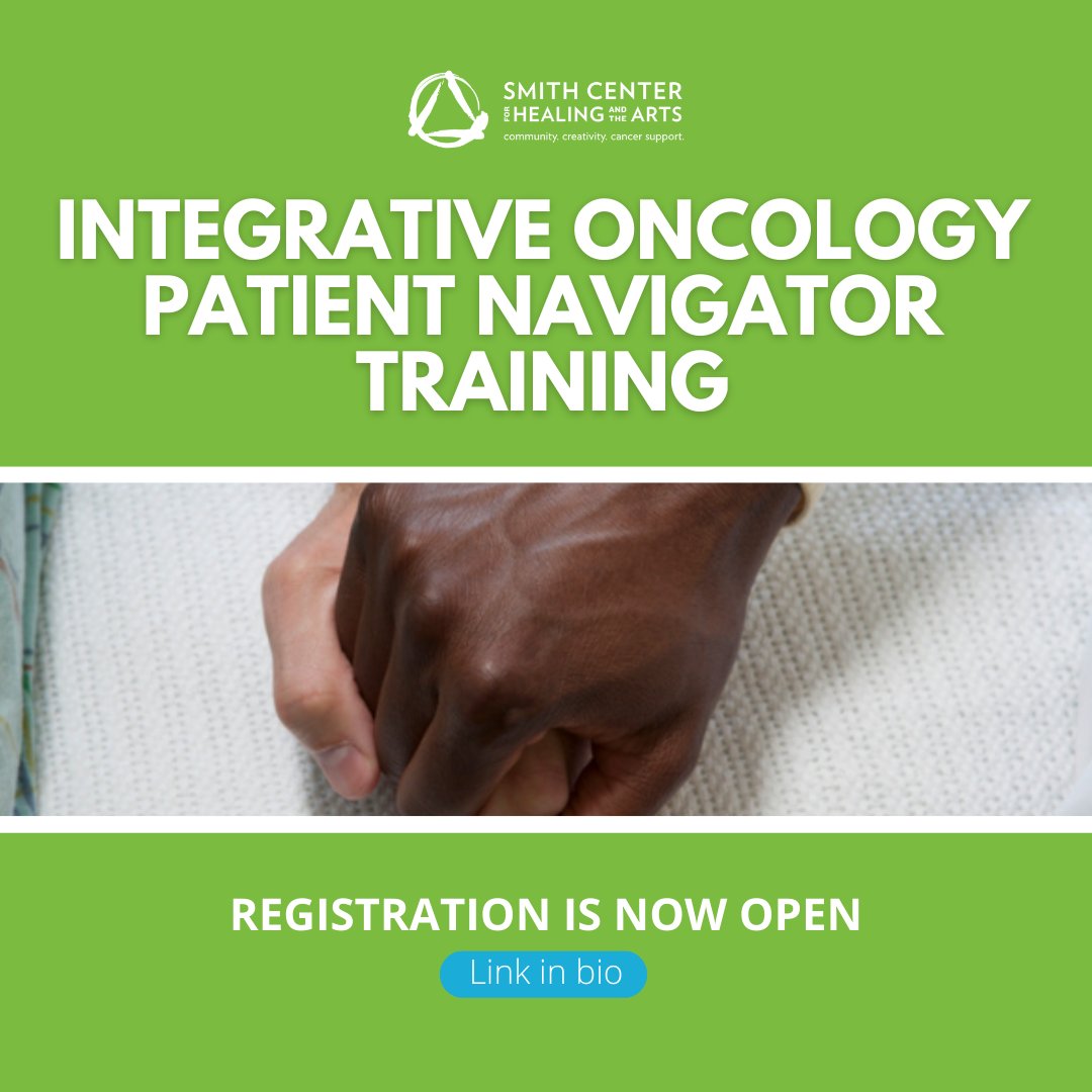 Smith Center is launching an online Integrative Oncology Patient Navigator Training in
partnership with MUIH. Learners from a variety of professions can earn a certificate of
completion and up to 44 CEUs/Contact. 

Visit: smithcenter.org/institute-for-…

#CancerResearch #cancersupport