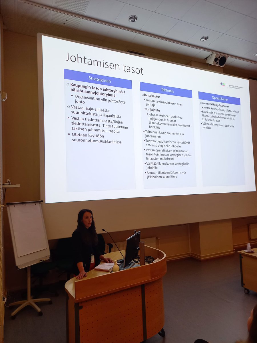 Kansallinen  asiantuntija työryhmä laati psykososiaaliseen tuen johtamisen toimintakortit. Tänään kortteja on esitelty sosiaali- ja kriisipäivystysten henkilöstölle sekä sosiaali- ja terveydenhuollon valmiuden ja varautumisen seminaarissa.
#varautuminen 
#psykososiaalinentuki