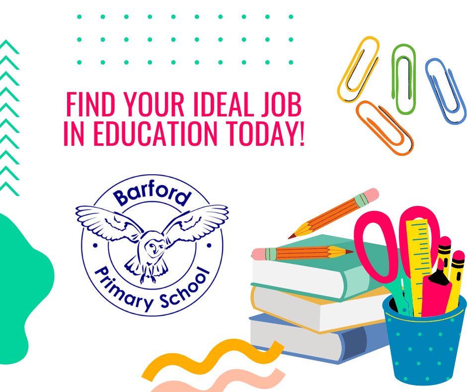 Barford Primary School is recruiting for a Head of School!

Do you want to continue to develop your classroom practice as well as gaining experience leading school improvement?

C/D: 19 May 23

For more info & to apply 
educationjobfinder.org.uk/.../head-of-sc…

#norfolkjobs #educationjobs