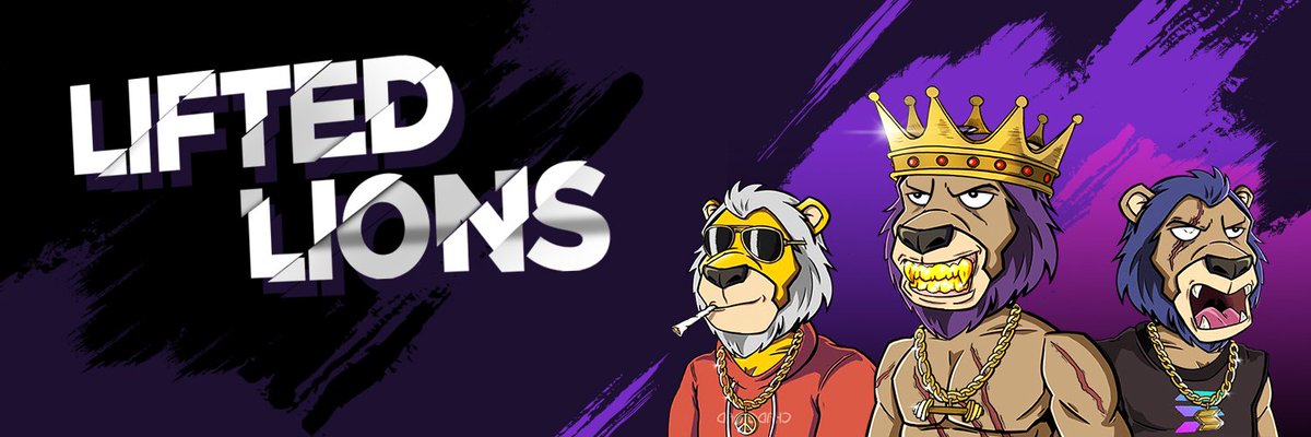 Gm🌞 Lions!!
 Let's bring more people in our community🦁👑!!

2x Lion nft🎁🎉
Will pick winners from discord, use #liftedLion on chat.
Winners in 24hr🎉
Retweet, follow join discord here!!⬇️
linktr.ee/liftedlionsnft

#solananft #solanacommunity #Satylifted #Lions