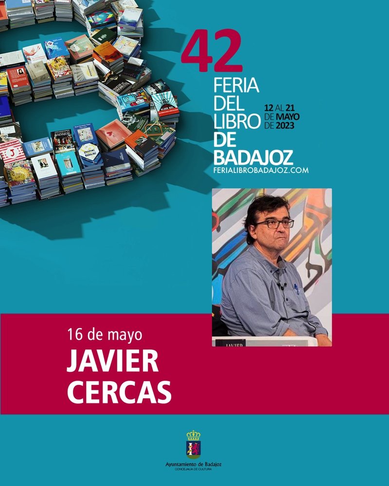 jjcho_BA's tweet photo. Hoy martes visita @FLBadajoz nuestro paisano Javier Cercas con su último libro #NoCallar @TusquetsEditor 

#42FLB 
#100AñosLeyendoJuntos
#GraciasPorLeer https://t.co/0rrkYcDiqM