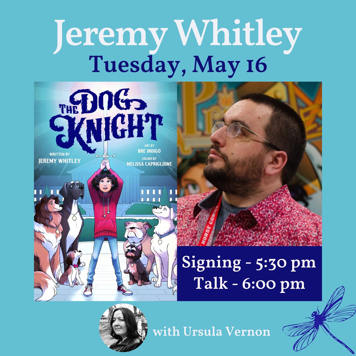 Happy pub day @jrome58! We’re so super excited to host you for school visits & an evening event with @UrsulaV tonight!