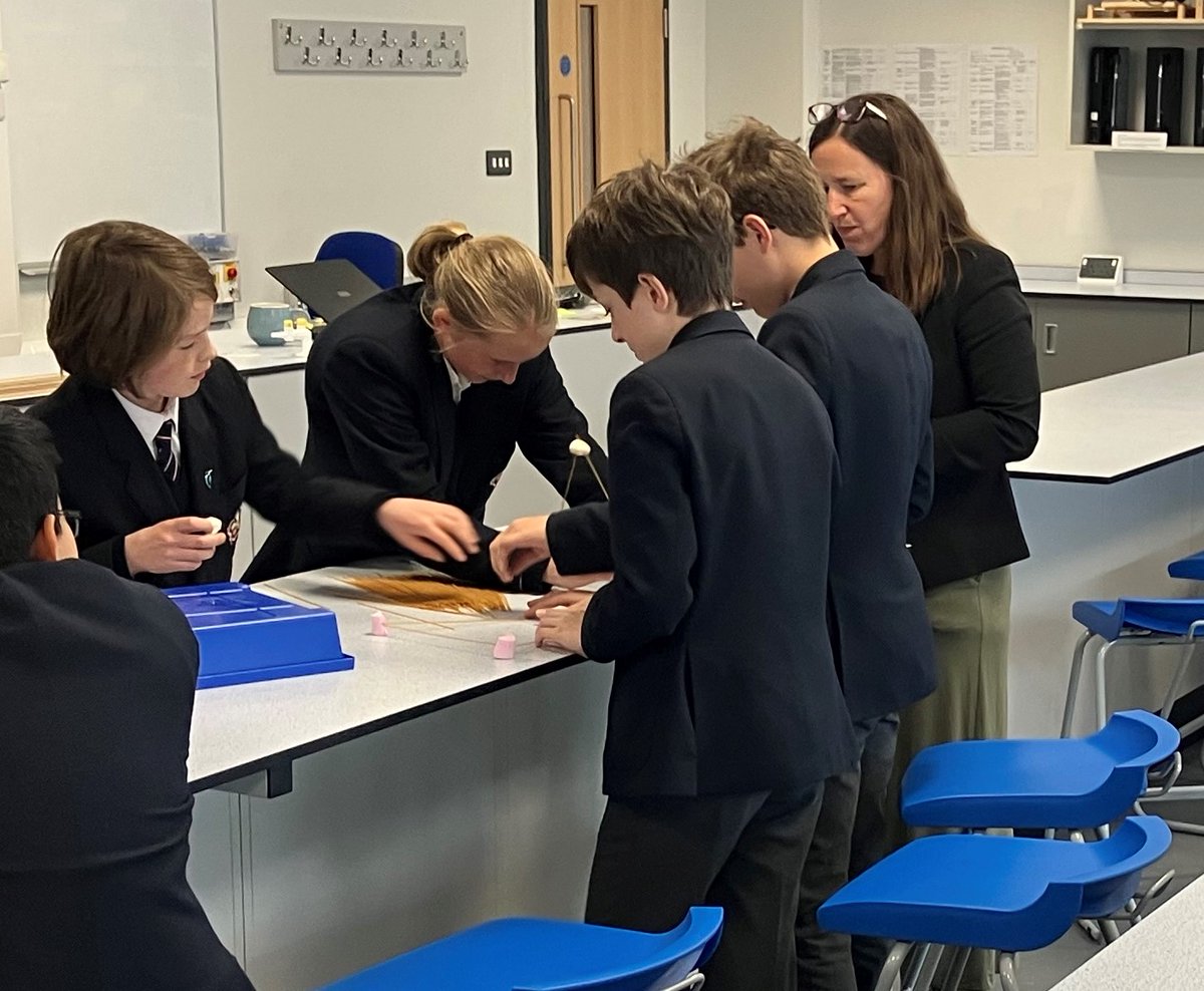 KESBathChem's tweet photo. Good to see the Physics Department kicking off our Science Week with the Year 7 Tower Challenge. Amazing what you can do with some marshmallows and dried spaghetti. The most successful used their marshmallows in their structures, rather than just eating them! #KESBathScienceWeek https://t.co/MJ5Ev03MXf