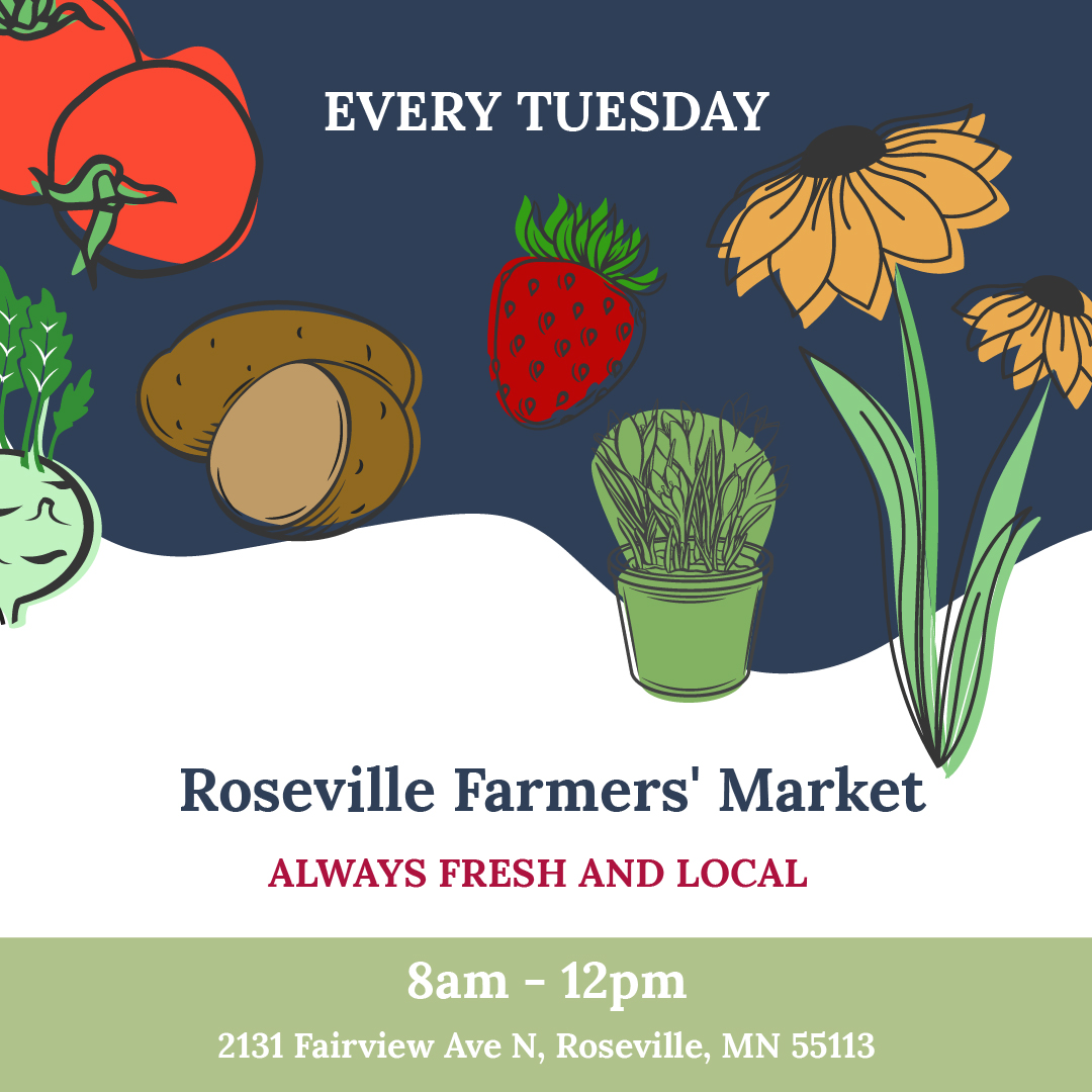 Our Roseville market opens up this morning at 8:00 AM, you can shop for local meats, produce, honey, syrup, and more unique items that only can be found locally. 

#alwaysfresh #alwayslocal #rosevillefarmersmarket #stpaulfarmersmarket