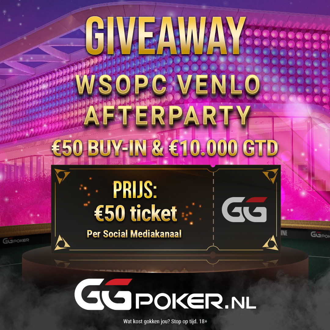 GGPoker_NL's tweet image. [GIVEAWAY] 🔥
Wil jij meespelen in de €50 - WSOPC Venlo Afterparty Tournament op 17 mei om 19:30? Wij geven een 🎫 weg!

Wat moet je doen 📝:
1️⃣ Like en deel deze post &amp;amp; volg ons!
2️⃣ Drop je gebruikersnaam in de comments.
3️⃣ Meedoen kan tot 17/05/2023 - 13:00PM / GMT+2

Wat kost…
