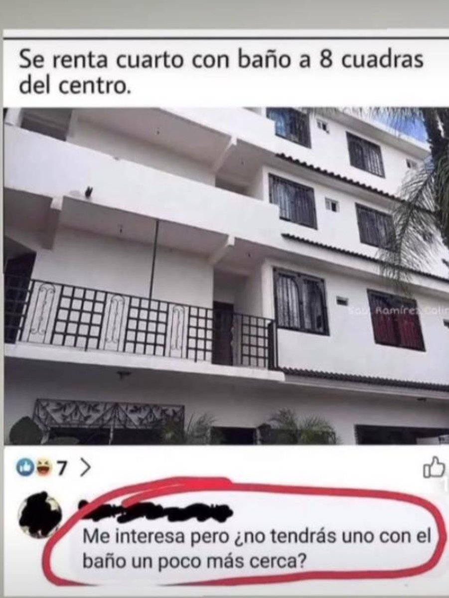 Por lo menos que esté a 2 cuadras 😂