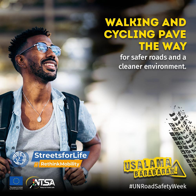 ntsa_kenya's tweet photo. Choose bikes or walking for short distances. It reduces carbon emissions and keeps you fit. #SustainableMobility #UsalamaBarabarani #NTSA
@Ma3Route
@EUinKenya  
#StreetsForLife
@KenyanTraffic
#RethinkMobility
@UNGRSW https://t.co/fq5H5RWQMR