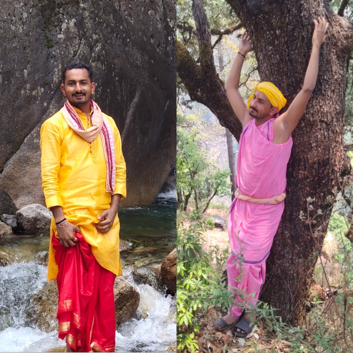 ભારે ભરખમ અને મોંઘા દાટ વસ્ત્ર સાથે દોડતા દોડતા..
તારા પોતાના ગાંઠ વગરના અંગરખા બાંધી તો જો.

આ સંસ્કાર વિનાની પશ્ચિમી ભૂષામાં સપડાયેલો તું.
પૂર્વજોની અને પારંપરીક પરિધાનને અજમાવી તો જો.
#Himalay 
#અહેસાસ_શાંતિનો