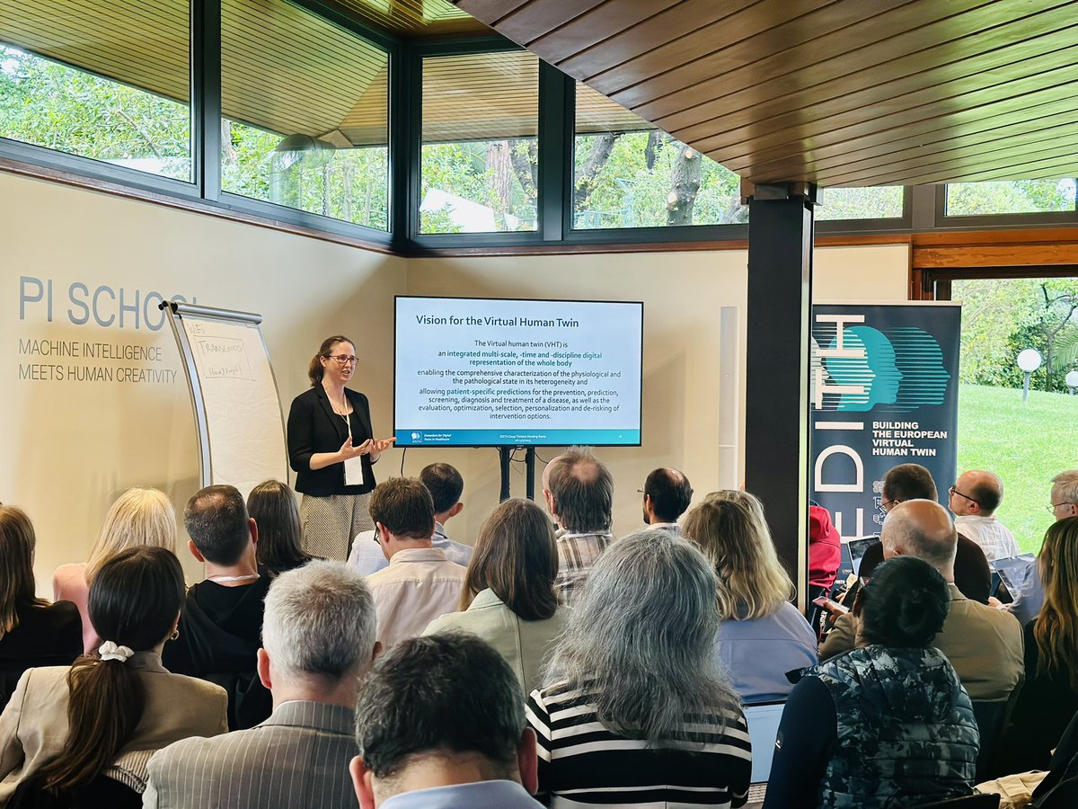 Discussing on #vision for the Virtual Human Twin (#vht).

#EDITH #meeting #virtualtwins #healthcare #horizon2020 #AI

<a href="/LiesbetGeris/">Liesbet Geris</a> 
<a href="/EU_Commission/">European Commission</a> 
<a href="/PiCampusRome/">Pi Campus</a>