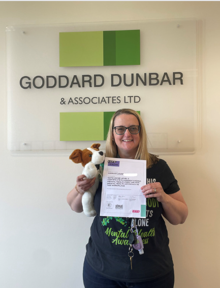 GoddardDunbar's tweet photo. Our Mental Heath First Aider💚

Our Wonderful Director Hannah has recently qualified as a Mental Heath First Aider and what better time to share the news than Mental Heath Awareness Week!

Well Done Hannah on this Great Achievement!🥳
#mentalhealthawareness #joinjack #support https://t.co/QODsWmNUTH