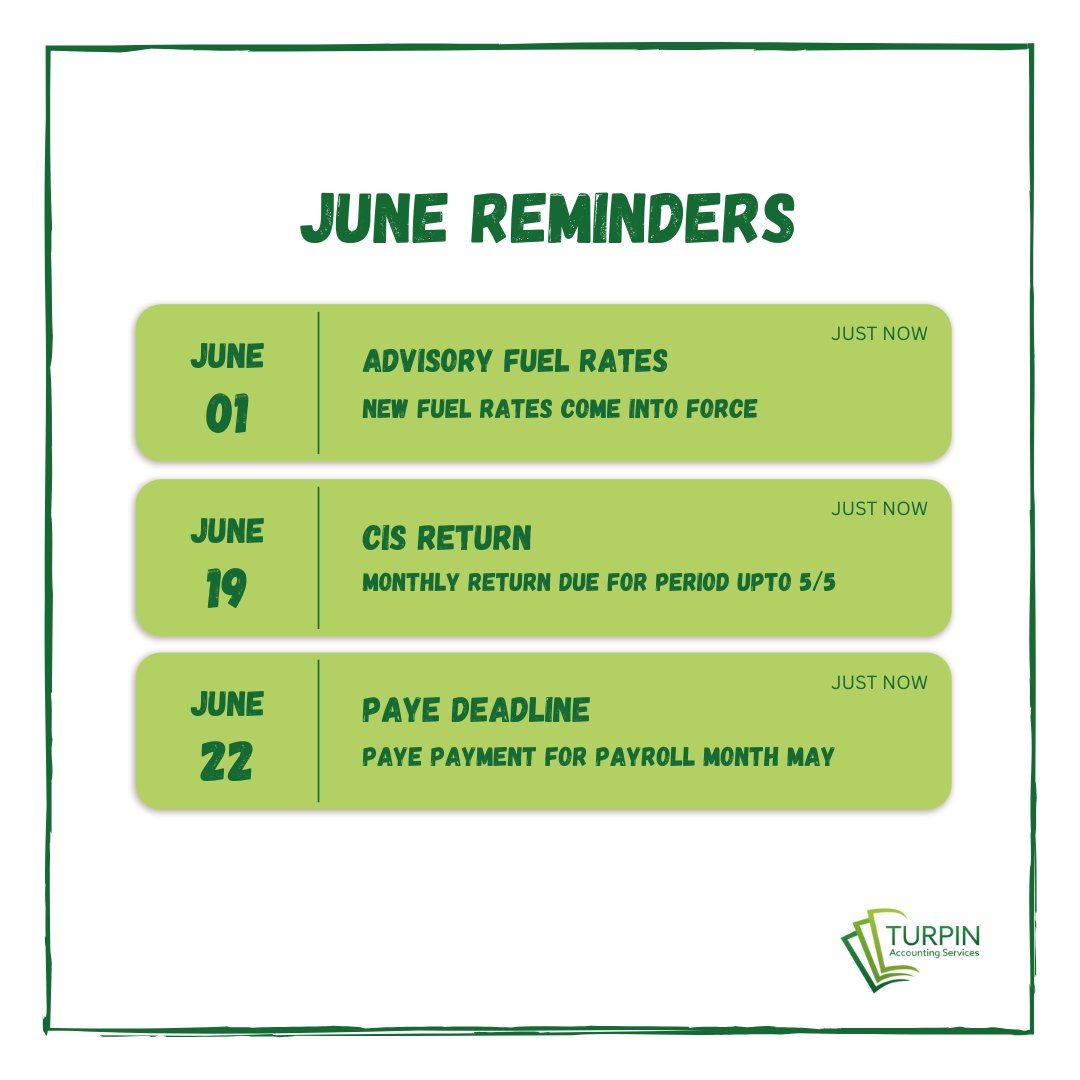 💡 June Payroll Reminders 💡

⚡ Don't forget to pay your PAYE under your Accounts Office Reference number followed by '02' for the May PAYE Payment.

This helps #HMRC allocate the payment to the correct month on their system ⚡

#PAYE