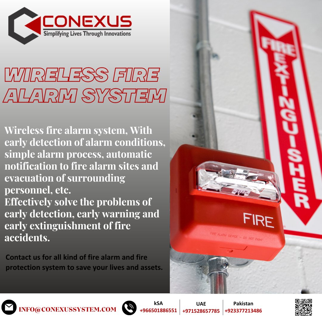 ConexusE's tweet photo. #Conexus #FireFighting #SmokeSystem #FireSystem #FireProtection #FireSafety #FireAlarmsystem #FireAlarm #Securitysystem #Alarm #Protection #Fire #Fireprotection #Firefighter #Firesolution #Maintenance #Companyalarm #Alarmsproducts #Fireextiguisher #Extinguisher #Alarmsecurity https://t.co/NbvLKy3Z3U