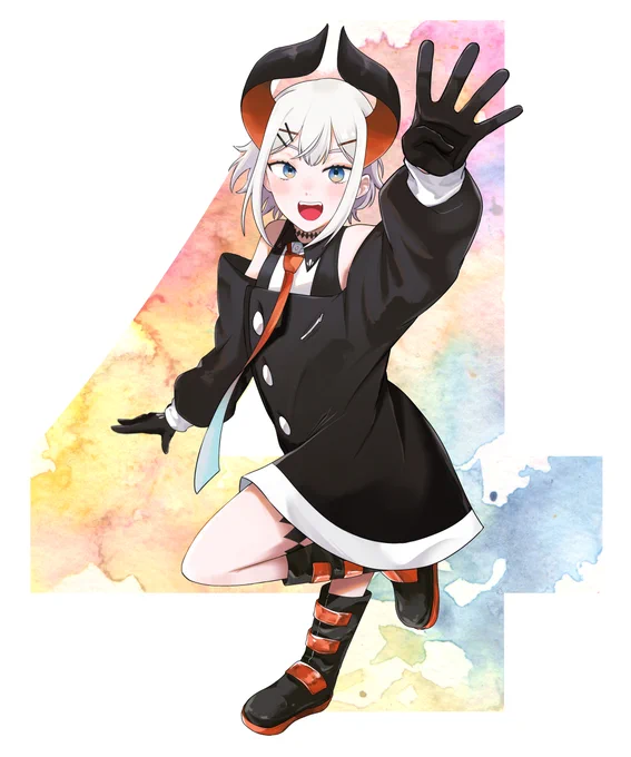 4周年おめでとう!!!!!!!!! 5年目も笑顔で! #絵リファ