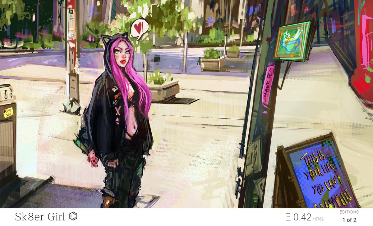 Gm, fam 🫶
Check out what's up for grabs on the secondary market with me!

My only 1/1 available on secondary👇
𝐚𝐥𝐭- 𝐧𝐢𝐧𝐚 0.40 Ξ ▲●■

I've also got two editions up for sale on KO👇 
𝐒𝐤𝟖𝐞𝐫 𝐆𝐢𝐫𝐥 ⌬ 0.42 Ξ 1/2
𝐀𝐜𝐢𝐝 𝐁𝐞𝐚𝐭 ☢ 0.07 Ξ 1/5

🔗in bio💖