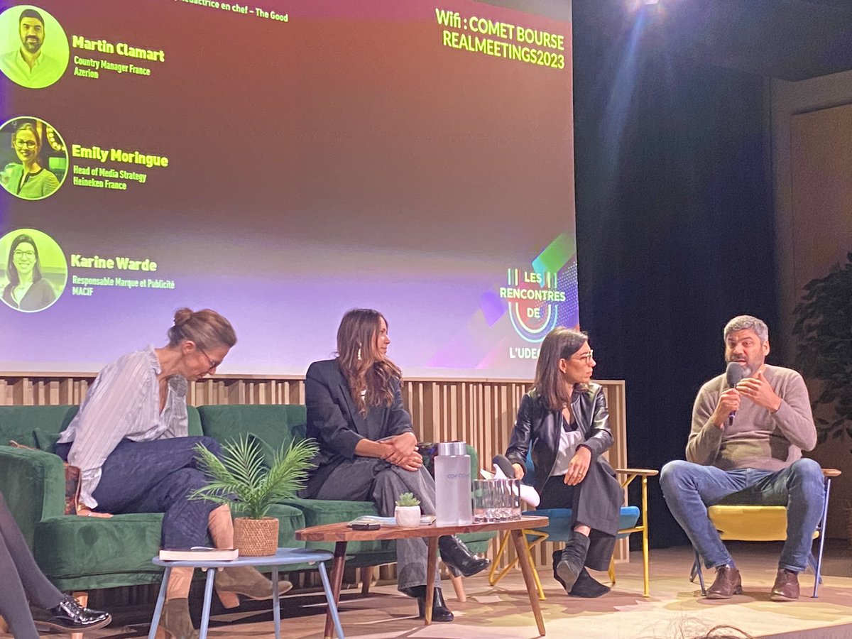 Udecam (@udecam) on Twitter photo « Aujdh, on est sur la duralescence programmée. » <a href="/PineauLenaic/">Lénaïc Pineau</a> - <a href="/JCDecaux_France/">JCDecaux France</a>
« La sobriété, c’est un chemin pour faire mieux. Des petites choses qui nous apprennent et nous éduquent. » <a href="/martininho/">Martin Clamart</a> - <a href="/Azerion_France/">Azerion_France</a>
#RencontresUdecam « Aujdh, on est sur la duralescence programmée. » <a href="/PineauLenaic/">Lénaïc Pineau</a> - <a href="/JCDecaux_France/">JCDecaux France</a>
« La sobriété, c’est un chemin pour faire mieux. Des petites choses qui nous apprennent et nous éduquent. » <a href="/martininho/">Martin Clamart</a> - <a href="/Azerion_France/">Azerion_France</a>
#RencontresUdecam