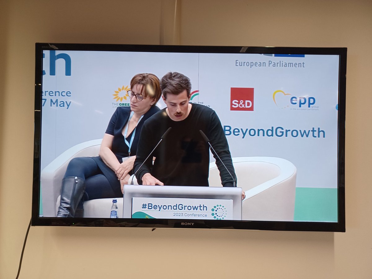 'GDP goes up, nature goes down - which one do you want to save' asked @timparrique at #BeyondGrowth2023