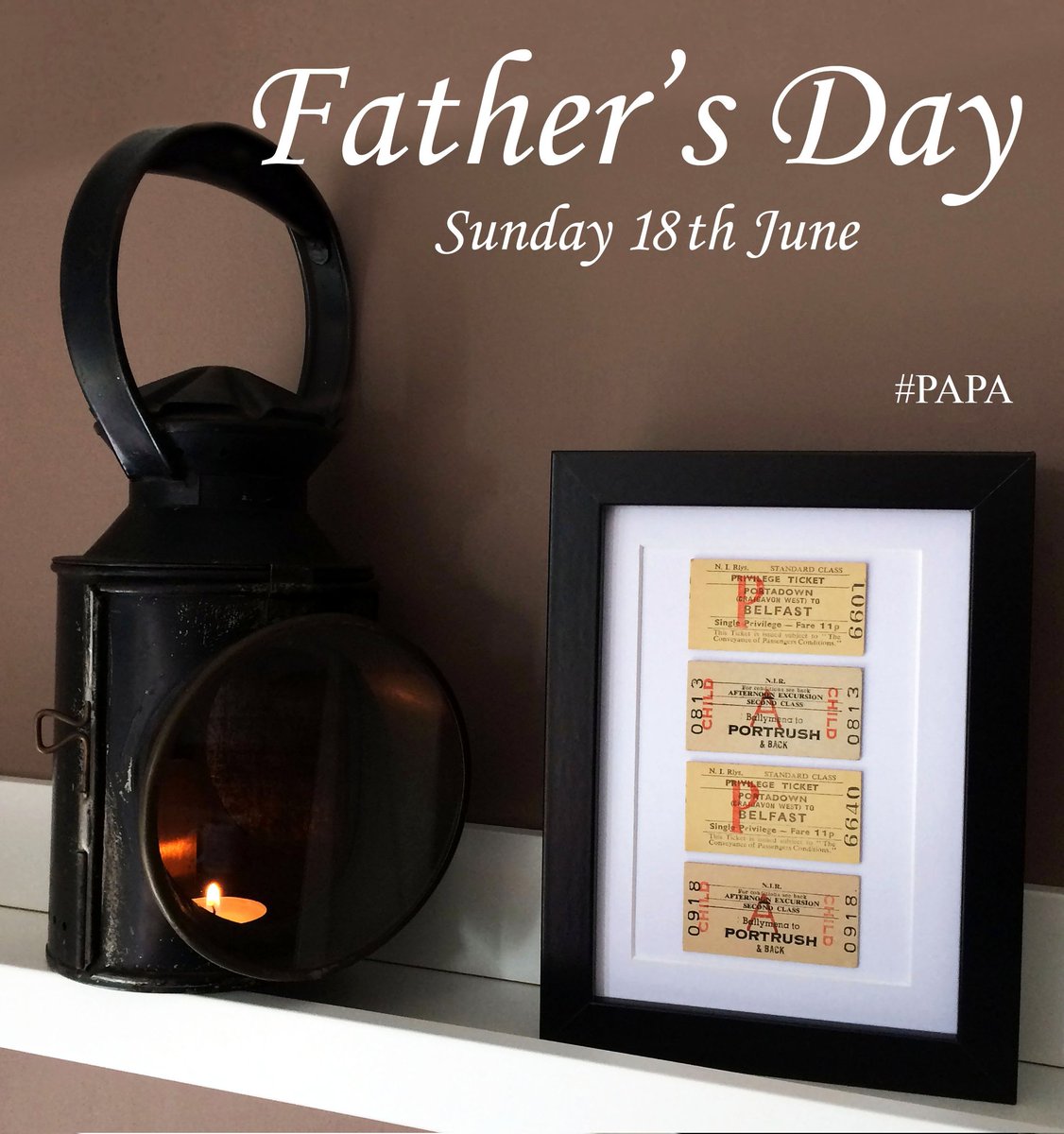 TICKETSPLEASE14's tweet photo. 💙 Father's Day Gifts
Surprise him with a trip down memory lane. Lots of original 1950s-1970s Northern Ireland railway tickets in stock. DM for details. #ticketspleaseni @Translink_NI https://t.co/v2JYFXnzKw