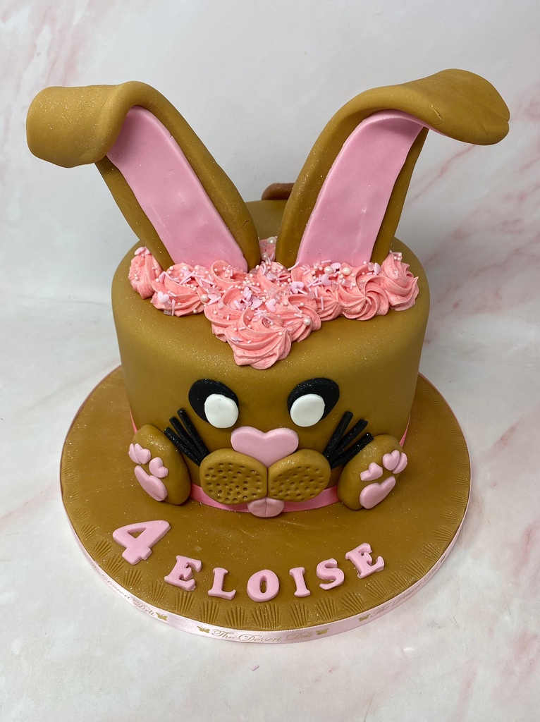Happy birthday Eloise! Celebrating with a bespoke Chocolate Bunny cake 💕🐰Want to order a bespoke cake? Fill out the form on my website, &amp; I'll get back to you as soon as possible! ⁠