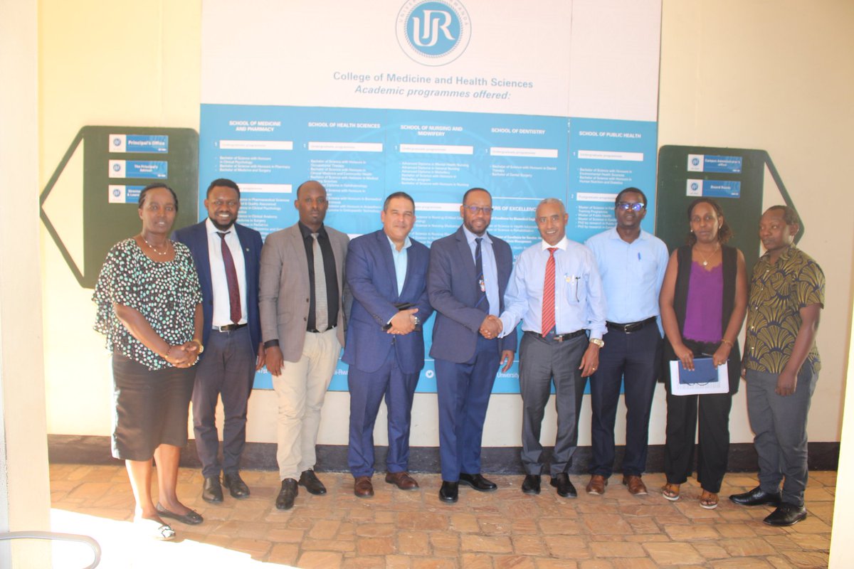 UR-CMHS (@ucmhs) on Twitter photo The CMHS Principal and School Deans held discussions with Prof. Ian Boxill on prospects of future academic collaboration between UR and University of the West Indies based in the Caribbean. An MoU is under consideration to streamline the partnership. <a href="/Uni_Rwanda/">University of Rwanda</a> <a href="/mdkayihura/">Prof. MD Kayihura</a> The CMHS Principal and School Deans held discussions with Prof. Ian Boxill on prospects of future academic collaboration between UR and University of the West Indies based in the Caribbean. An MoU is under consideration to streamline the partnership. <a href="/Uni_Rwanda/">University of Rwanda</a> <a href="/mdkayihura/">Prof. MD Kayihura</a>