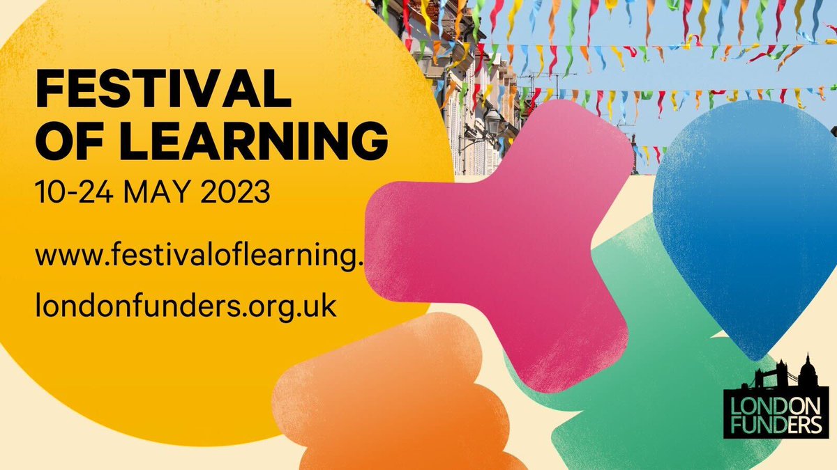 Looking forward to hosting with @BDGivingUK at @LondonFunders’ #FestivalofLearning2023 today at 3-4pm!💫

Our session will explore “levelling the playing field”- experiences around compensation as a barrier to participation in #grantmaking.

More details🎟️ bit.ly/40xcWQU