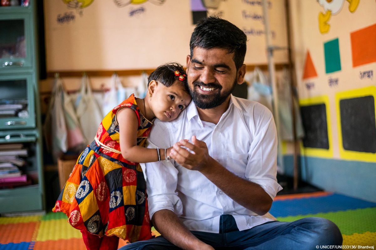 How you talk to them.
How you look at them.
How you play with them.

Yogesh is bonding with his 2-year-old daughter Manyata in India.

When parents get the support and time to connect with their children, it helps shape a positive and healthy future.