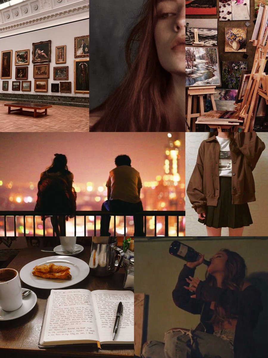 alliezarin's tweet photo. ✨modern aesthetic✨

alice ivery
major: biology
food: pizza
pastimes: music, videogames, nature journaling, cinema, art, parties

where to find her: at the pub, in a museum, petting every dog she sees on the street, in a concert, chilling on the rooftop at night or just sleeping https://t.co/LAOSuZBhRR