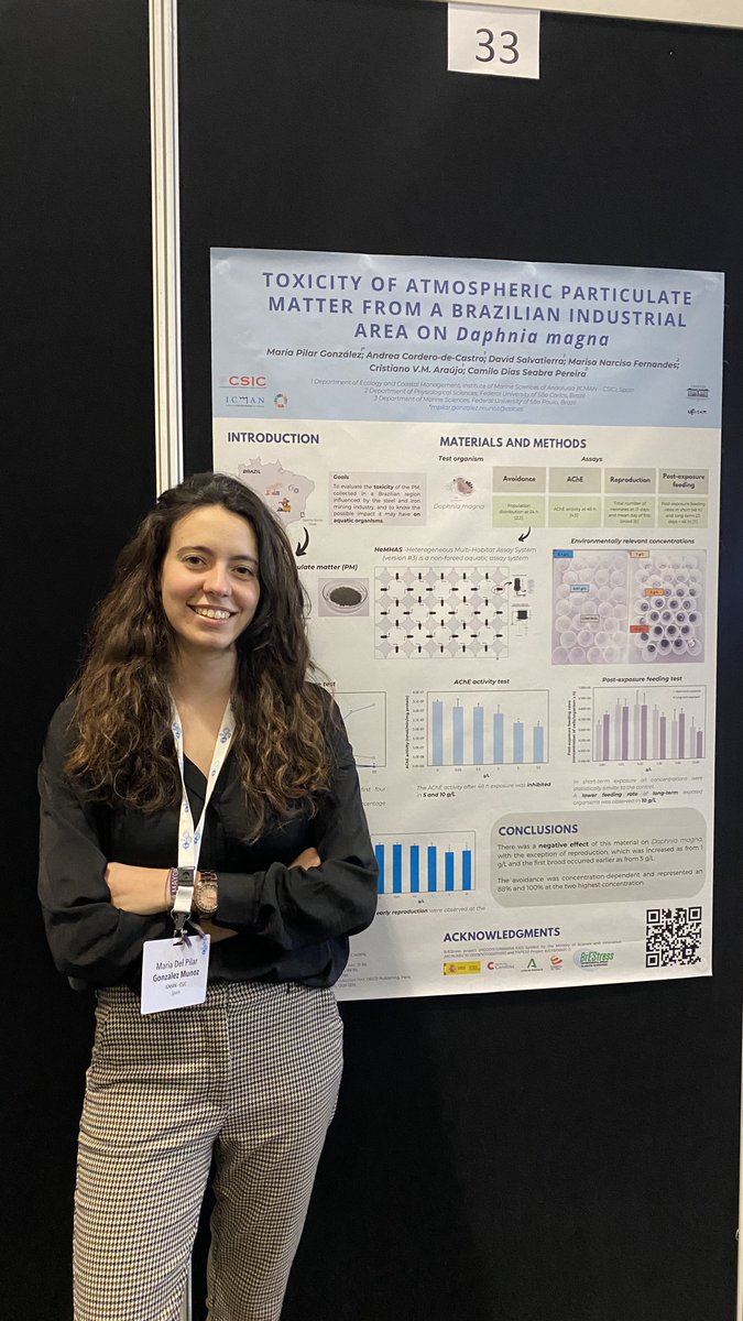 ICMAN_CSIC's tweet photo. 🤩Andrea Cordero de Castro y Pilar González Muñoz presentando sus trabajos en la #setacdublin
🌍Interacciones ecológicas en el comportamiento de los organismos en ecosistemas contaminados
Proyecto https://t.co/fNM3UECc7a https://t.co/24Crap3ewD