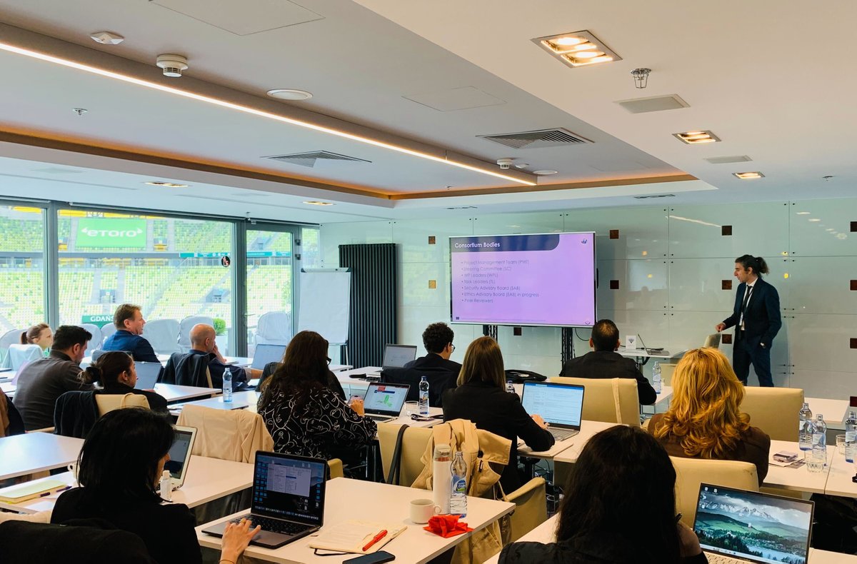 safe_cities_eu's tweet photo. The 2-day meeting at the Gdansk Stadium in Poland has just started. What a nice place! 🏟️

We are excited about the opportunity to meet the SAFE-CITIES Team and stakeholders who deal with the public spaces protection. Stay updated! 🔎

#SAFECITIES #publicspaces #publicorder https://t.co/Q8TDtqgDQC