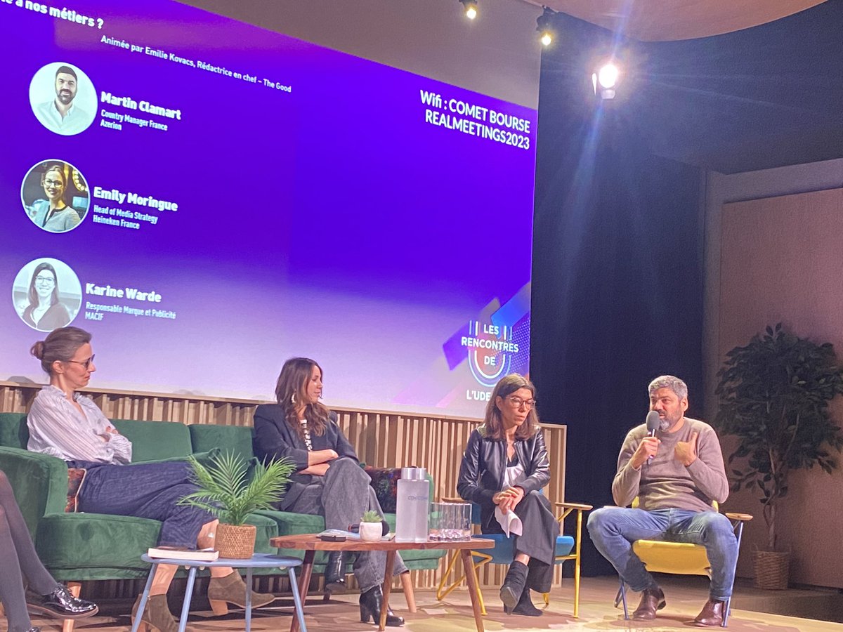 Udecam's tweet photo. « 50% des investissements digitaux, c’est de la vidéo, et c’est ce qui consomme le plus. Faut-il arrêter la vidéo ? Je ne pense pas. Mais on peut changer les choses sur la diffusion. »  @martininho - @Azerion_France

#RencontresUdecam https://t.co/brvCXiDFj7