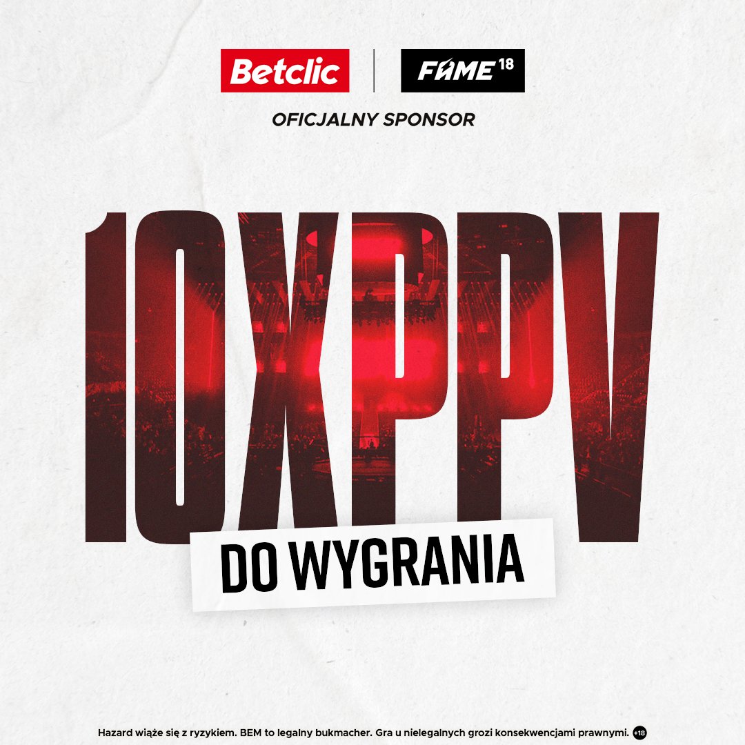 BetclicPolska's tweet photo. 📺 𝗞𝗢𝗡𝗞𝗨𝗥𝗦 📺
Do wygrania: 10x kod PPV na #famemma18

👀obserwuj Betclic Polska
🔄 podaj dalej wpis
✍️ wytypuj sumę wszystkich strzałów w meczu #InterMilan 
📲 podaj login Betclic

Gramy do 21. Rozliczamy wg Opta Stats (z dogrywką)🔞
Regulamin ➡ https://t.co/N2kvRh1gZs https://t.co/gVauM0Kp36