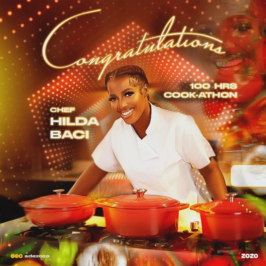 adezozo's tweet photo. Congratulations Hilda Baci
#hildacookathon #hilda #chef #hildabassey #zozodesignedit
#guinnessworldrecords #guinness #guinnessworldrecords2023
#design #zozodesignedit Hilda Baci #OAUTwitter https://t.co/OMQRLeaIu7