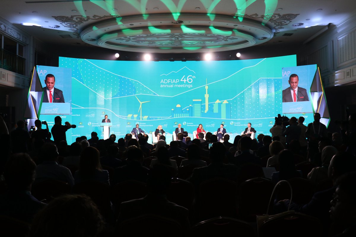 aa_kurumsal's tweet photo. #AA olarak Global İletişim Ortağı olduğumuz, Kazakistan'ın Almatı şehrinde bulunan Avrasya Kalkınma Bankası ev sahipliğinde, Asya ve Pasifik Bölgesinin Kalkınma Kurumları Birliğinin (ADFIAP) 46. Toplantısı başladı.

Kazakistan Cumhurbaşkanı Kasım Cömert Tokayev'in mesajıyla açılışı yapılan toplantıda, Asya ve Pasifik bölgesinin geleceğe yönelik kalkınma planları ele alınacak.

🔗https://t.co/hAEIPFvVve
#AnadoluAjansı @anadoluajansi
