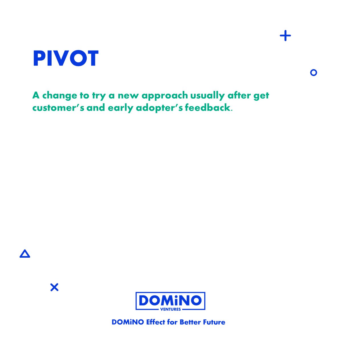 DominoVentures's tweet photo. Startups often face uncertainty and need to adapt to evolving circumstances. A pivot allows them to reassess their initial assumptions and make changes to align their offerings with market demands or capitalize on emerging opportunities.🧐
#DOMiNODictionary #Entrepreneurship https://t.co/REP6pZShe7