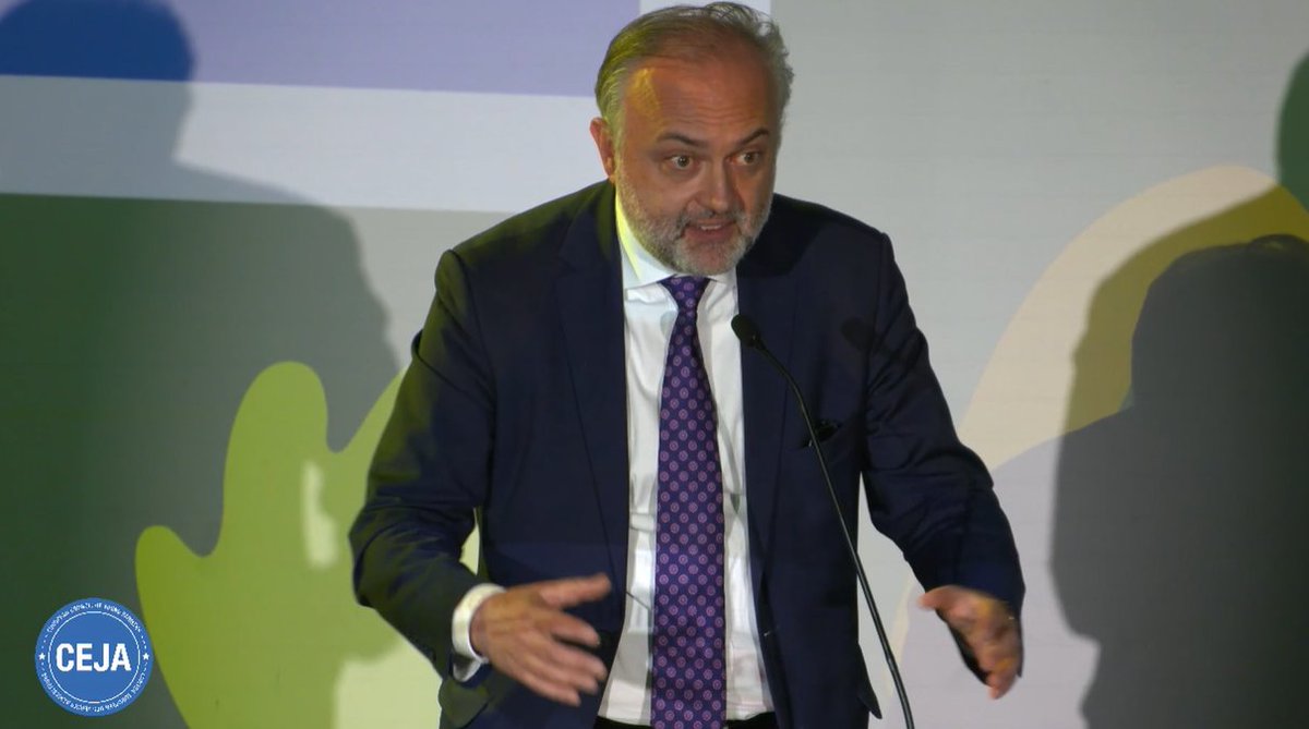 EUAgri's tweet photo. At #CEJAsustainability conference, @MGolubiewskiPL explains the 4S that drive EU agri policy:
Security, to ensure food for everyone
Stability, through CAP instruments to deal with crises
Sustainability, environmental & social
Solidarity, with producers in & out the EU. https://t.co/R6ZssAItki