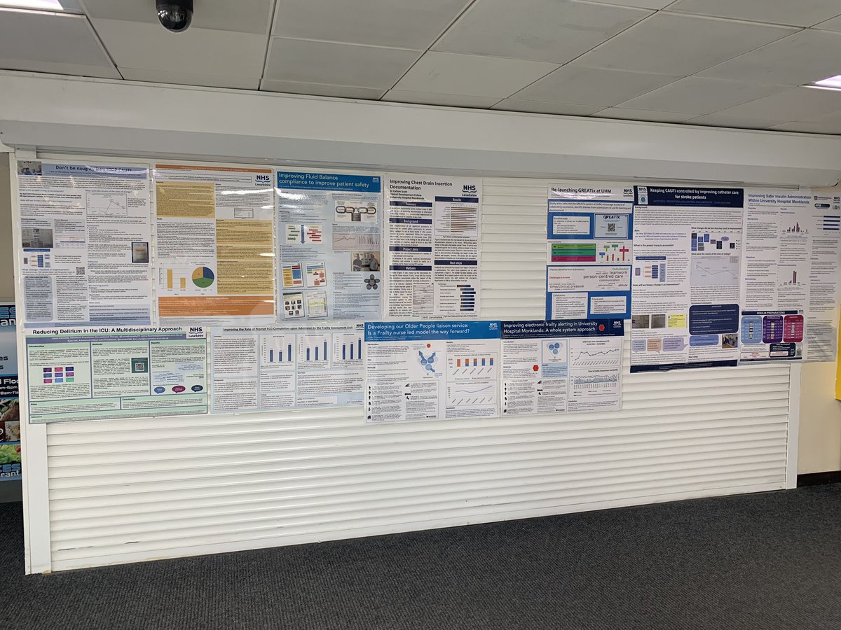 Jenniferbaill14's tweet photo. Why not encourage your team/colleagues to take 10 mins today to visit UHM Qi poster wall at the entrance and canteen, To learn, be inspired and share great ideas that have been tried and tested. #thepowerofspread #yourturnnext #LQAWEEK2023 @UHMonklands @NHSLanarkshire @nhsl_lqa https://t.co/8feLw3rvUa